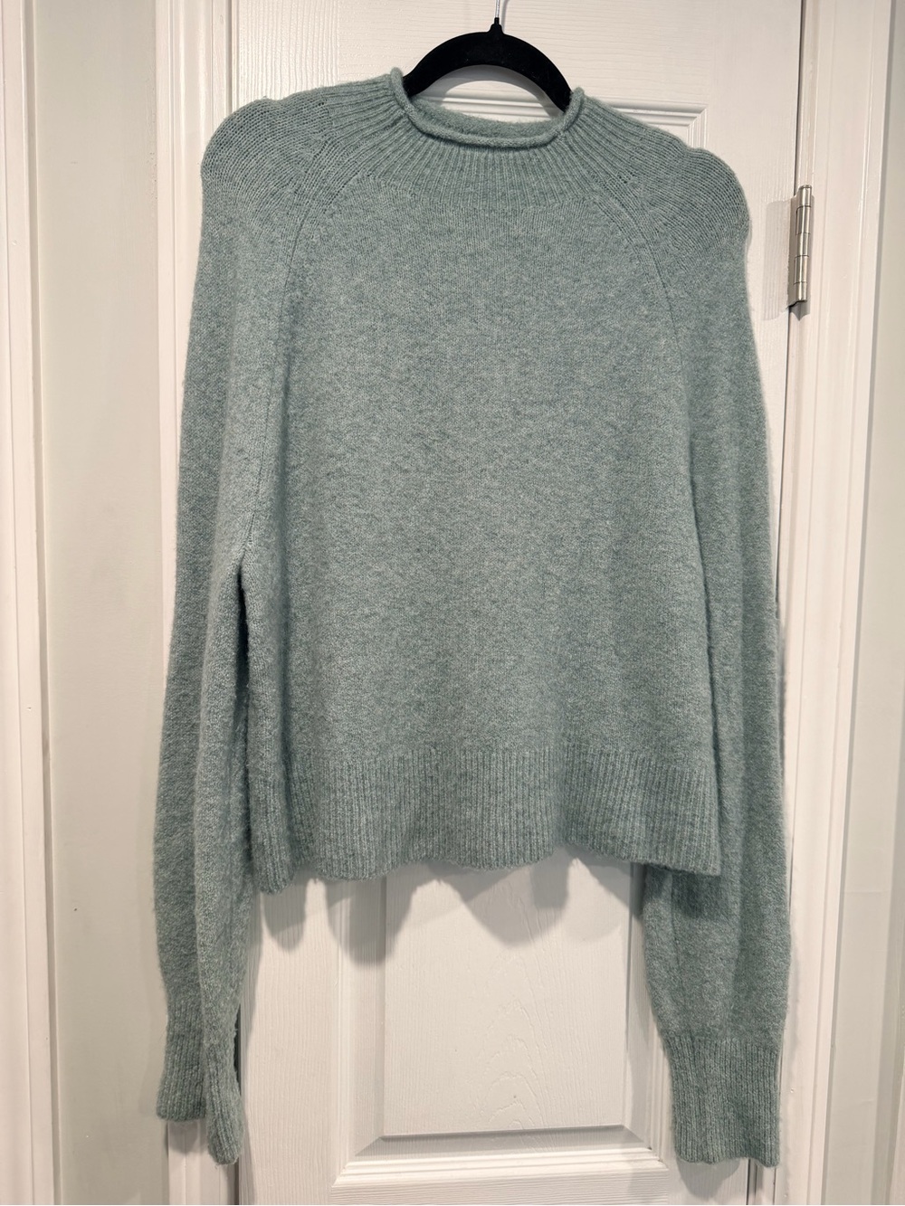J.Crew Size S Sage Green Merino Wool Alpaca Blend Crewneck Sweater - Picture 1 of 9